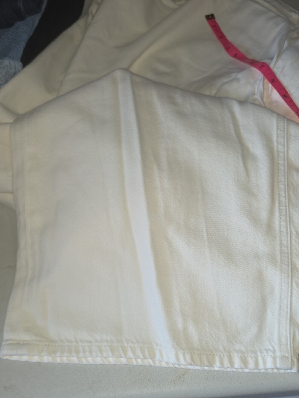 Parke Target Wide Leg Jeans in White - Picture 6 of 7